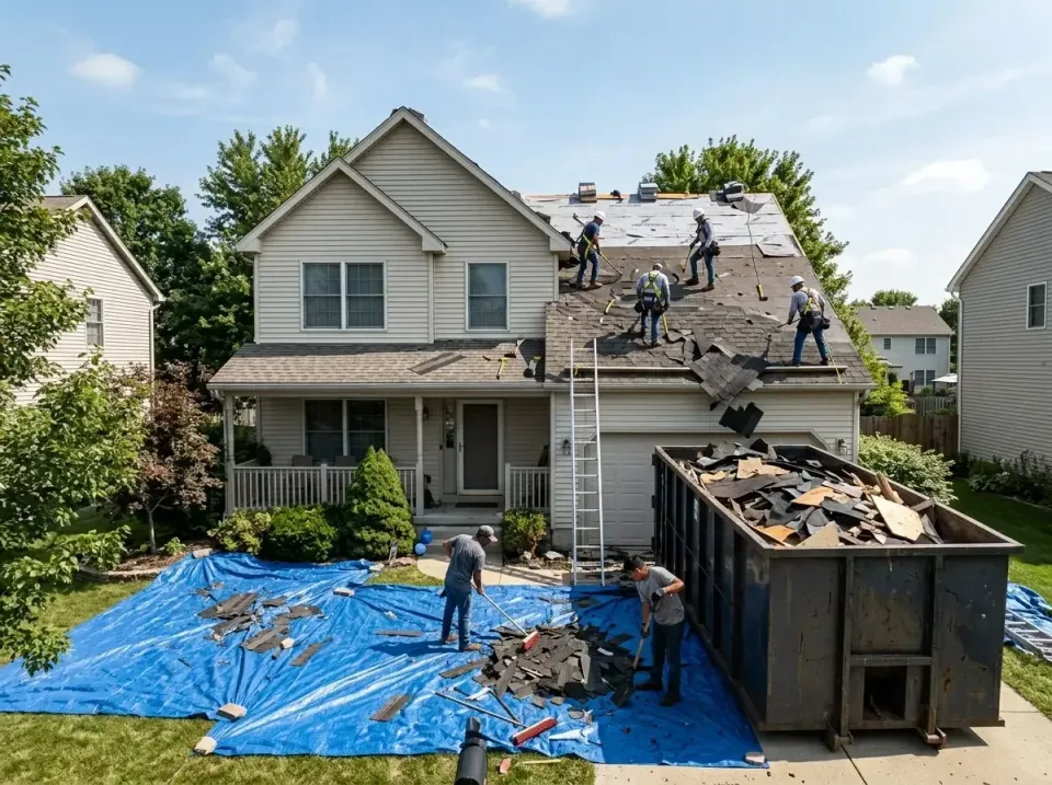 roof-replacement-debris-remova-004 — frequently asked questions, Cheapest Dumpster Rentals in Roselawn, IN